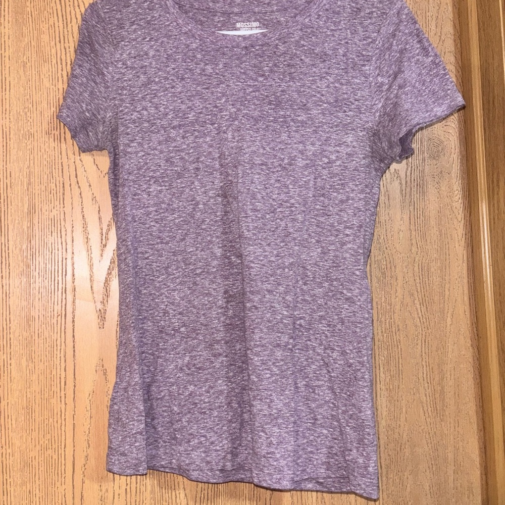 Mossimo Supply Co Gray Fitted Short Sleeve Tee